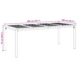 vidaXL 7-dielny záhradný jedálenský set Béžová poly ratan akácia – Obrázok 11