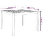 vidaXL 5-dielny záhradný jedálenský set béžový poly ratan akácia – Obrázok 11