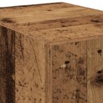 vidaXL Vysoký stôl Staré drevo 40x42.5x185 cm Lieková doska – Obrázok 9