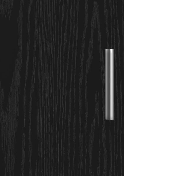 vidaxl Highboard Čierny Dub 40x42.5x185 cm Kompozitné Drevo – Obrázok 11