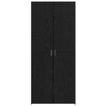 vidaxl Highboard Čierny Dub 40x42.5x185 cm Kompozitné Drevo – Obrázok 6