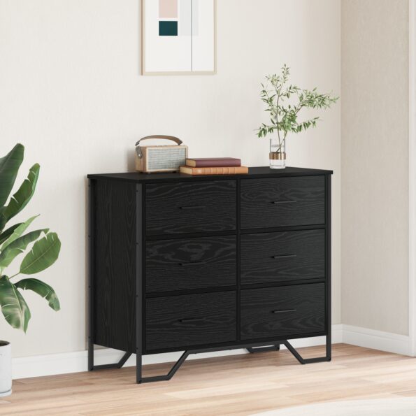 3365605_1.jpg vidaXL Komoda čierny dub 91x35.5x74.5 cm inžinierske drevo – Obrázok 1