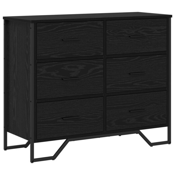 3365605_2.jpg vidaXL Komoda čierny dub 91x35.5x74.5 cm inžinierske drevo – Obrázok 2