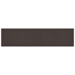 vidaXL Záhradný stôl Hnedý 400x100x73 cm Poly Rattan – Obrázok 7