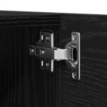 vidaXL 4-dielna nástenná TV skriňa Čierny dub Inžinierske drevo – Obrázok 11