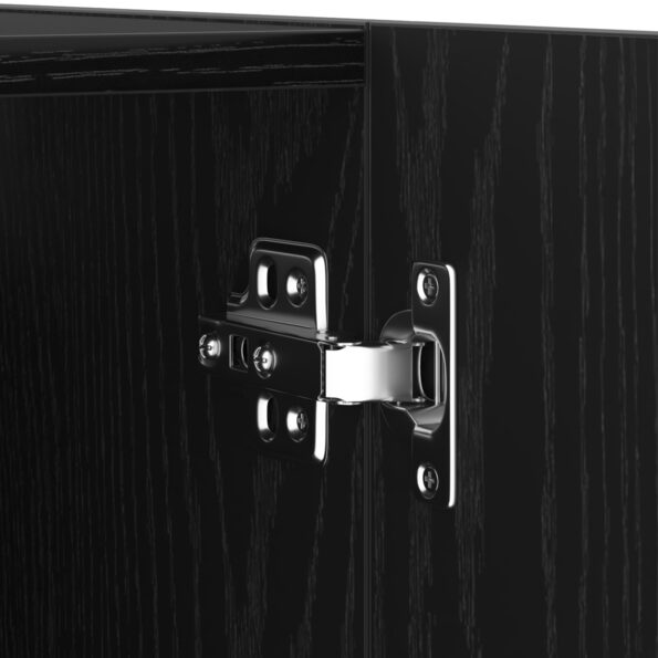 Sada TV skrine vidaXL 4 kusy Čierny sok 30.5x30x90 cm Drevotriesková doska, Nástenné TV skrine vidaXL - 2 ks Čierny sok, 30.5x30x90 cm, vyrobené z drevotrieskovej dosky – Obrázok 9