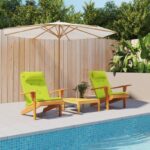 vidaXL Vankúše na stoličky 2 pcs Žiarivá zelená 58 x 77 x 4,5 cm