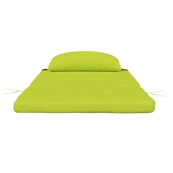 vidaXL Vankúše na stoličky 2 pcs Žiarivá zelená 58 x 77 x 4,5 cm – Obrázok 6