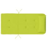 vidaXL Vankúše na stoličky 2 pcs Žiarivá zelená 58 x 77 x 4,5 cm – Obrázok 8