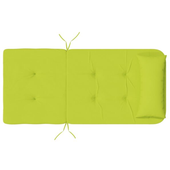 vidaXL Vankúše na stoličky 2 pcs Žiarivá zelená 58 x 77 x 4,5 cm – Obrázok 8