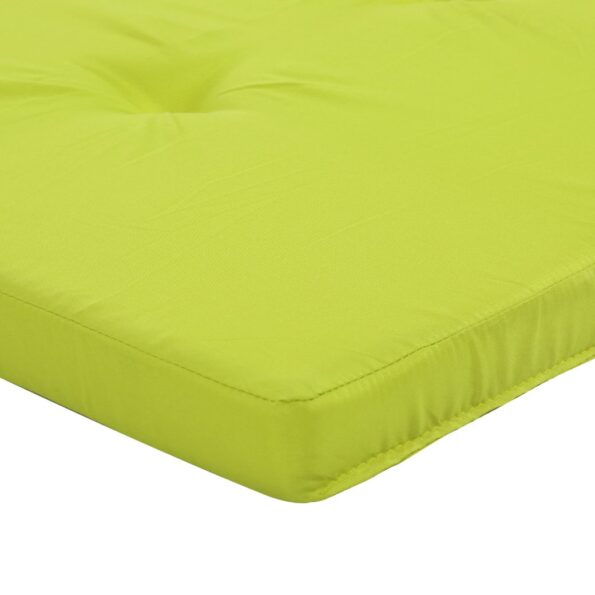 vidaXL Vankúše na stoličky 2 pcs Žiarivá zelená 58 x 77 x 4,5 cm – Obrázok 9