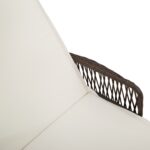 vidaXL slnečné lehátko hnedé a krémovo biele PE ratan 157 x 55 x 92 cm – Obrázok 9