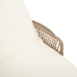 vidaXL slnečné lehátko béžové a krémové PE ratan 157 x 55 x 92 cm – Obrázok 9