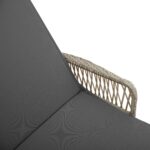 vidaXL Slnečné lehátko Svetlosivé PE ratan 157 x 55 x 92 cm Skladacie – Obrázok 10