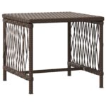 vidaXL Lehátková sada Sada 3 Hnedá a krémová PE ratan, kov Skladacia – Obrázok 6