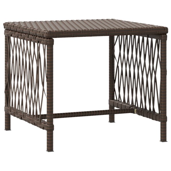 vidaXL Lehátková sada Sada 3 Hnedá a krémová PE ratan, kov Skladacia – Obrázok 6