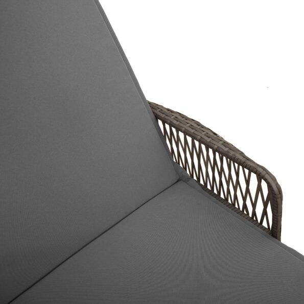 vidaXL Sada lehátok 3 ks Sivá a tmavosivá PE ratan UV-odolné materiály – Obrázok 9