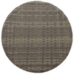 vidaXL 3-dielna bistro súprava s vankúšmi, sivá, polyratan – Obrázok 9