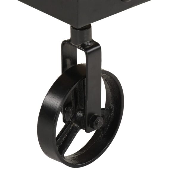 vidaXL Konferenčný stolík s kolieskami 100x55x26 cm mangovníkové drevo – Obrázok 6