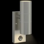 vidaXL Exteriérové nástenné svietidlo Strieborná 7 x 10 x 22 cm – Obrázok 9