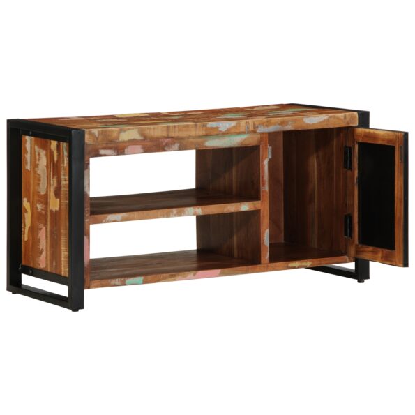 4013602_3.jpg vidaXL Lavička na topánky Viac farieb 100x40x50 cm z recyklovaného dreva – Obrázok 3