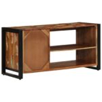 vidaXL Lavička na topánky Viac farieb 100x40x50 cm z recyklovaného dreva – Obrázok 6