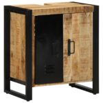 vidaXL Kúpeľňový kabinet 55x35x60 cm Masívne hrubé drevo – Obrázok 2