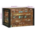vidaXL Úložná truhla Viacfarebná 80x50x50 cm z pevného recyklovaného dreva – Obrázok 12