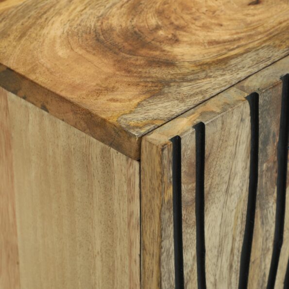 vidaXL TV skrinka 105x33,5x46 cm Masívne drevo mango a inžinierske drevo – Obrázok 6