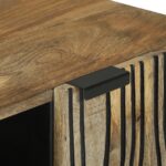 vidaXL TV skrinka 105x33,5x46 cm Masívne drevo mango a inžinierske drevo – Obrázok 7