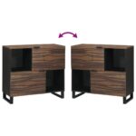 vidaXL Skrinka 80x33.5x75 cm z masívneho dreva mango – Obrázok 10