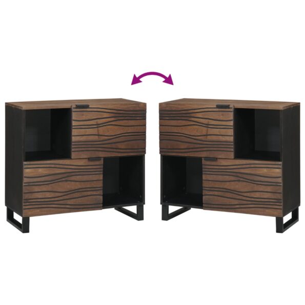 vidaXL Skrinka 80x33.5x75 cm z masívneho dreva mango – Obrázok 10