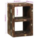 vidaXL Mediálna skriňa Recyklované drevo v multifarebnom prevedení – Obrázok 11