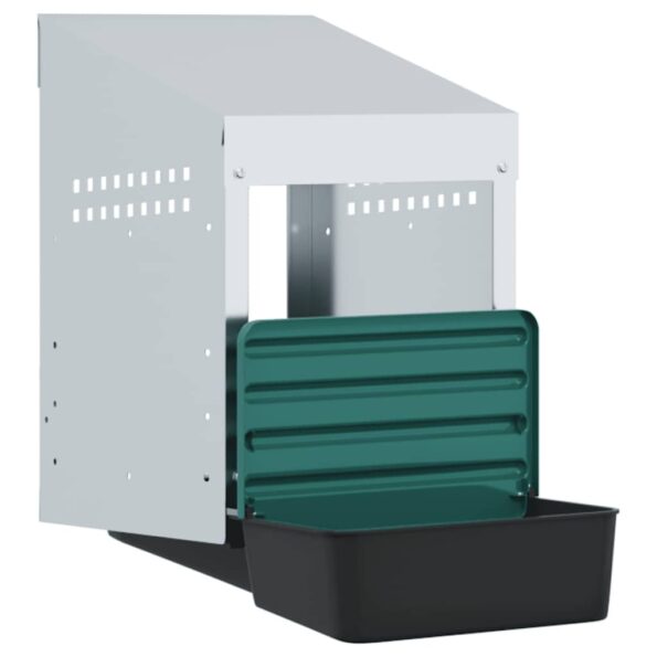 vidaXL Hniezdo pre sliepky, 1 priehradka, nástenné, pozinkovaná oceľ – Obrázok 4