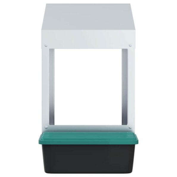 vidaXL Hniezdo pre sliepky, 1 priehradka, nástenné, pozinkovaná oceľ – Obrázok 5