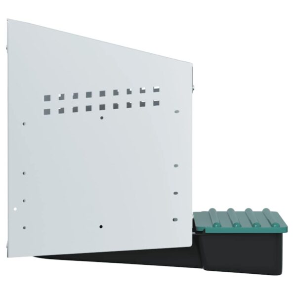 vidaXL Hniezdo pre sliepky, 1 priehradka, nástenné, pozinkovaná oceľ – Obrázok 6