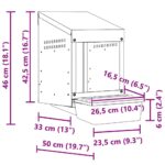 vidaXL Hniezdo pre sliepky, 1 priehradka, nástenné, pozinkovaná oceľ – Obrázok 9