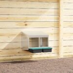 vidaXL Hniezdo pre sliepky s 2 priehradkami, nástenné, pozinkovaná oceľ