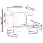 vidaXL Hniezdo pre sliepky s 2 priehradkami, nástenné, pozinkovaná oceľ – Obrázok 9