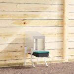 vidaXL Hniezdo pre kurčatá s 1 priehradkou a nohami, pozinkovaná oceľ