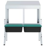 vidaXL Hniezdo pre kurčatá s 2 priehradkami a nohami, pozinkovaná oceľ – Obrázok 5