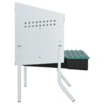 vidaXL Hniezdo pre kurčatá s 2 priehradkami a nohami, pozinkovaná oceľ – Obrázok 6