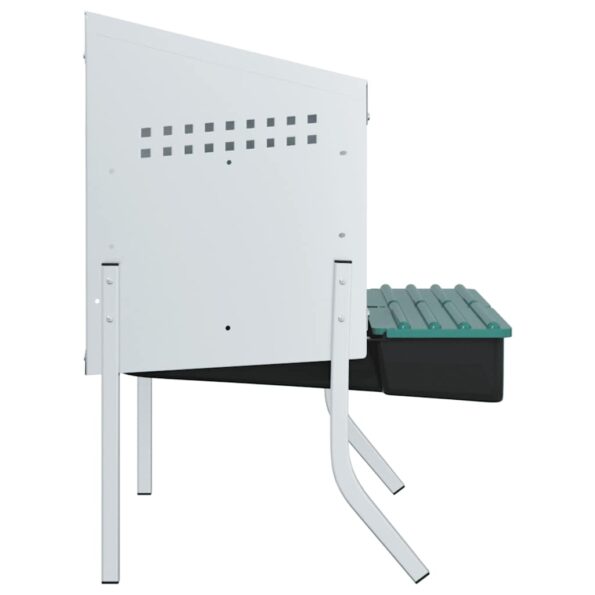 vidaXL Hniezdo pre kurčatá s 2 priehradkami a nohami, pozinkovaná oceľ – Obrázok 6