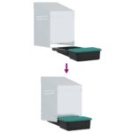 vidaXL Hniezdo pre sliepky, 1 priehradka, nástenné, pozinkovaná oceľ – Obrázok 8