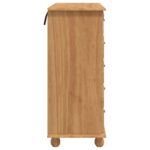 vidaXL Komoda 'ASKIM'91x40x95,5 cm Masívne drevo z borovice – Obrázok 7