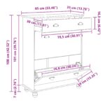 vidaXL Kabinet na topánky ASKIM Biela 85x35x108 cm masívna borovica – Obrázok 12