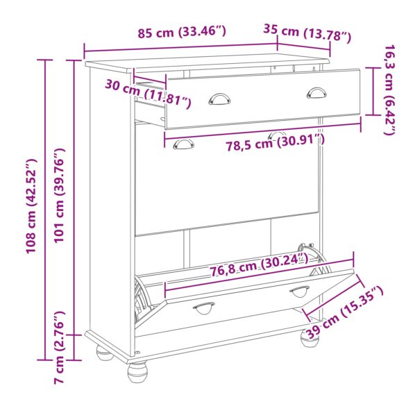 4105438_12.jpg vidaXL Kabinet na topánky ASKIM Biela 85x35x108 cm masívna borovica – Obrázok 12
