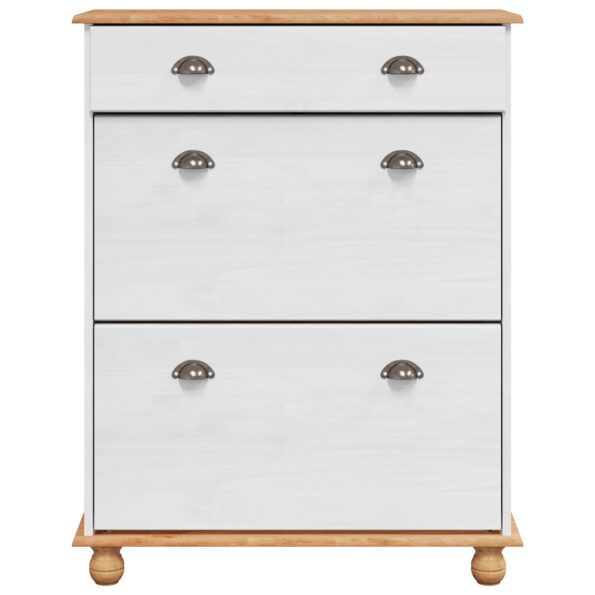 4105438_6.jpg vidaXL Kabinet na topánky ASKIM Biela 85x35x108 cm masívna borovica – Obrázok 6