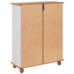 vidaXL Kabinet na topánky ASKIM Biela 85x35x108 cm masívna borovica – Obrázok 8