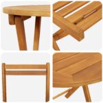 vidaXL 3-dielny skladací bistro set z akáciového dreva – Obrázok 9
